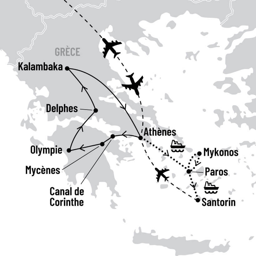 Beautés et légendes de Grèce map