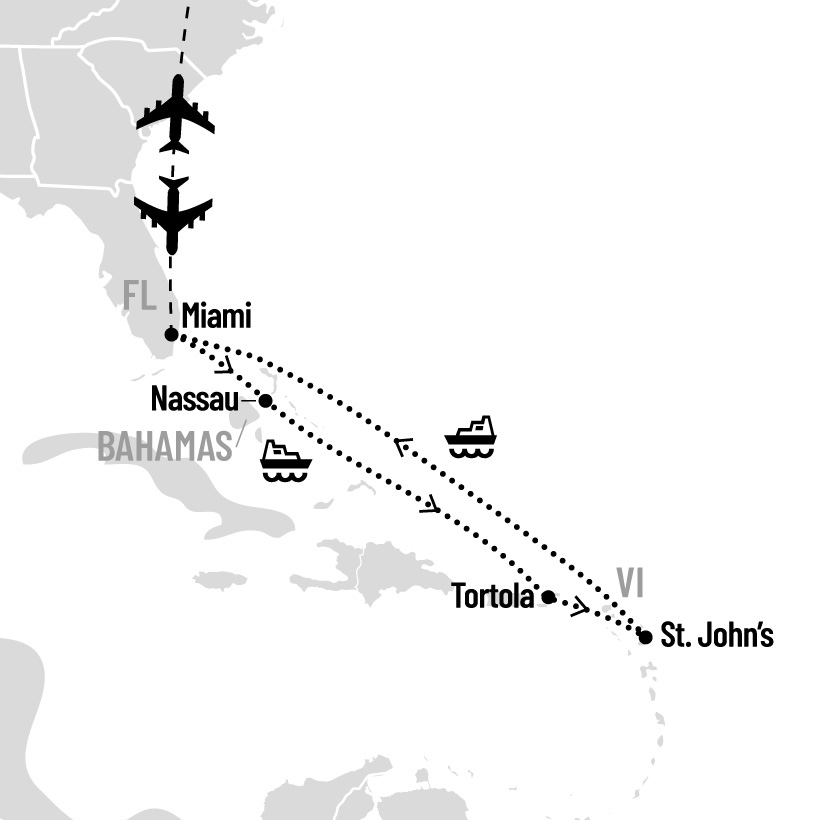Croisière dans les Caraïbes de l'Est au départ de Miami