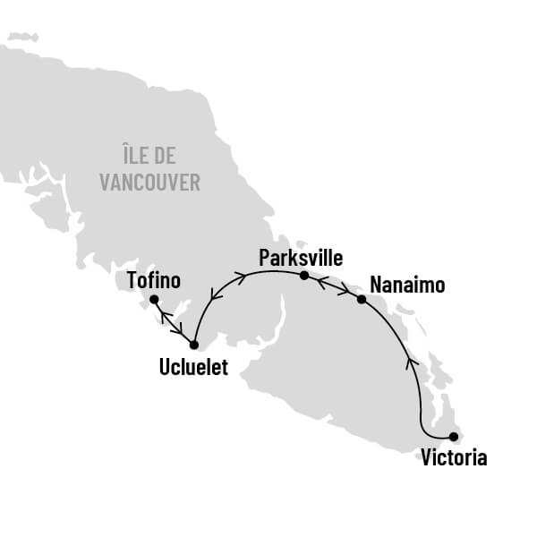 L'île de Vancouver, les beautés du Pacifique Joomla map