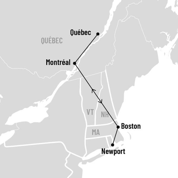 Boston et les châteaux à Noël