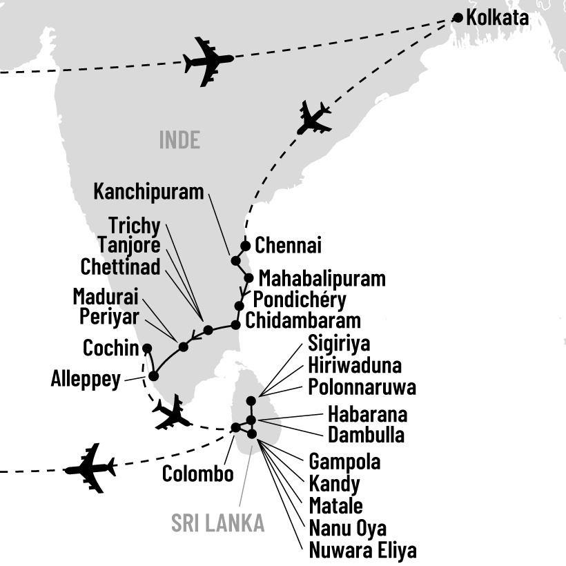 Authentiques Inde du Sud et Sri Lanka