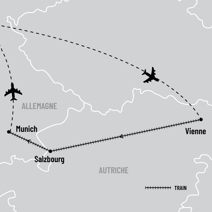 Féerie de Noël à Vienne, Salzbourg et Munich en train