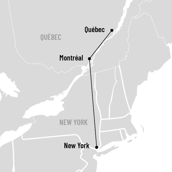 Le Jour de l'An à New York map