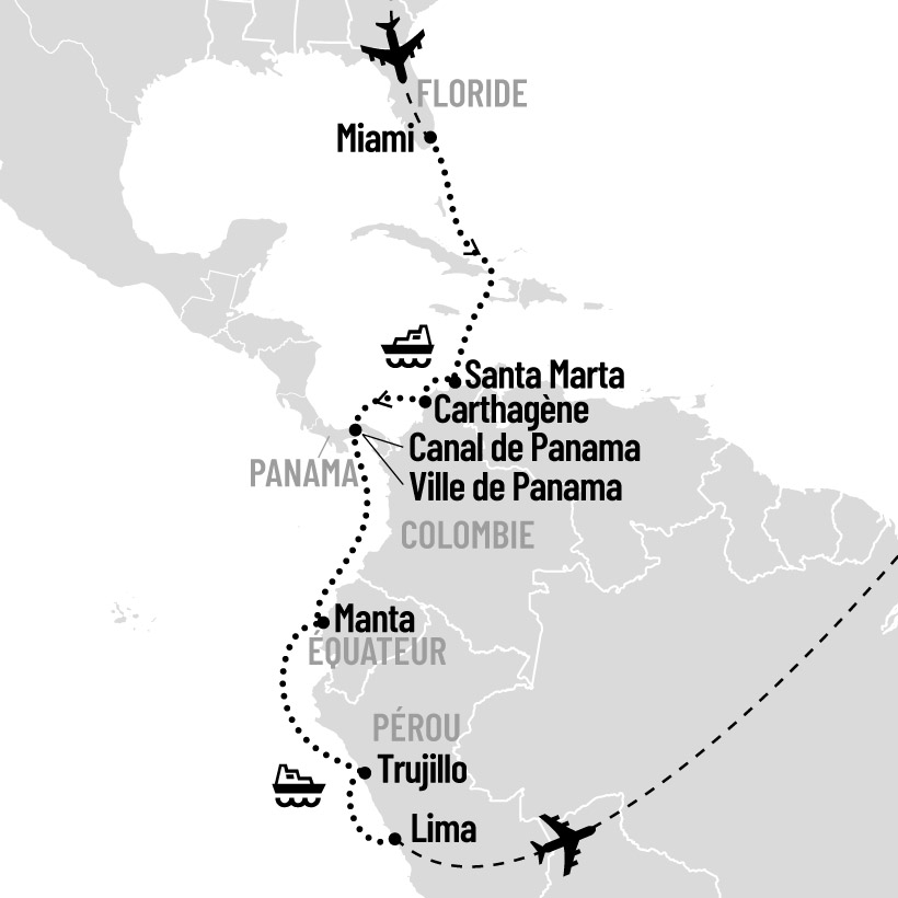 Pérou, Colombie et Équateur en croisière