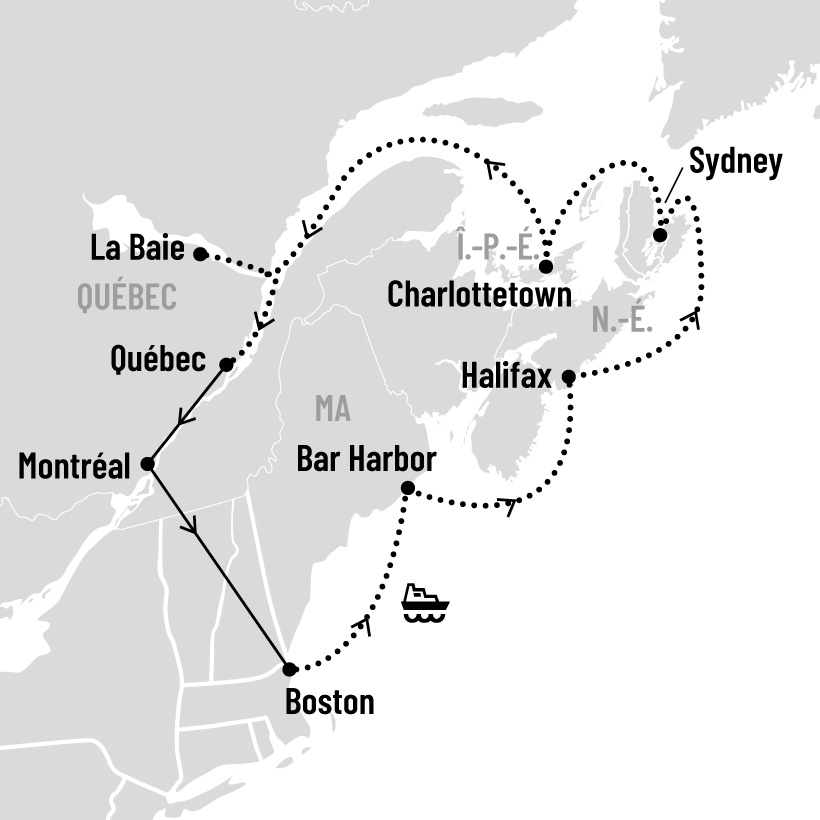 Croisière de Boston à Québec