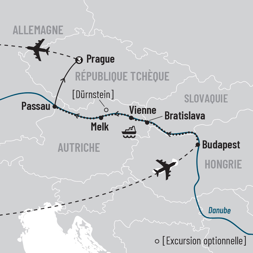 Croisière sur le Danube et Prague